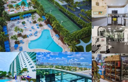 High Floor 2BR City & Water Views  Near Aventura